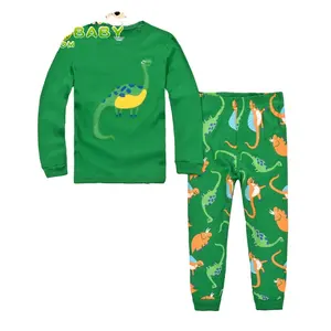 От 2 до 7 лет, последняя распродажа, модные детские пижамы с забавным рисунком оптовая продажа, Детские хлопковые Пижамные комплекты 085