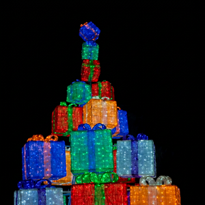 Fabricant de boîtes-cadeaux lumineuses pour arbres de Noël sur mesure en Chine, fournisseur de solutions d'éclairage LED extérieur pour la décoration - Product Image 1