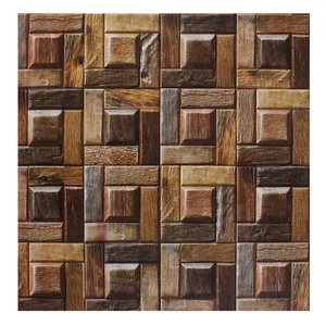 alternative clothing online Suppliers-3D waterproof retro alternative wood wallpaper block wood grain wooden wallpaper hotel bar clothing shop wall paper manufacturer