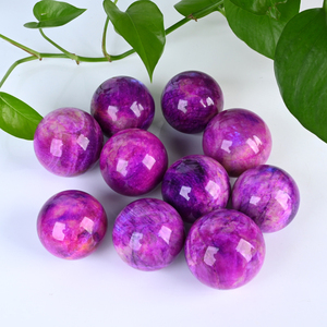 Hotsale Polished Natural Purple Moonstone <b>Crystal</b> Sphere Healing Gemstone <b>Crystal</b> <b>Ball</b> Ornament for Home Decor - Product Image 3