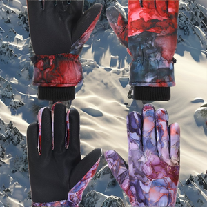 Custom <b>Waterproof</b> Thermal Ski Snowboard Gloves Insulated Breathable Touchscreen Winter Gloves for Men Women Kids - Product Image 2