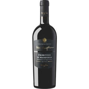 Italiano DOP Primitivo Di Manduria Vino tinto estructurado y para platos de carne 6 botellas por caja Colección privada - Product Image 1