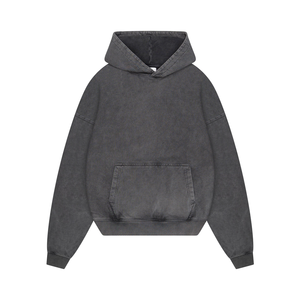 Sudaderas con Capucha Extra Grandes para Hombre, Estilo Casual de Invierno, Lavado Ácido, 100% Algodón, Felpa Transpirable, Ecológicas, Ropa Urbana, Más Vendidas - Product Image 3