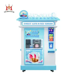 European quality hard maker operated robot vending automatic automated ice cream machine with wholesale price