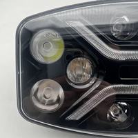 Phare de travail LED 10 pouces 70W 12-36V Blanc Jaune DRL Double Couleur Feu de Position Faisceau Spot pour Camion Tout-terrain 4x4 SUV