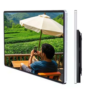 Ultra Slim 4K Smart Indoor LCD Advertising <b>Display</b> 27/32/43/49/55 Inch Commercial Android Digital <b>Wall</b> Mounted Animation Screen - Product Image 1