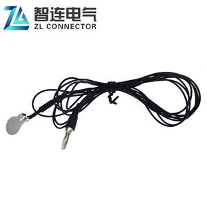 Cavo Medico Intrecciato Sottile Dritto Lucido Impermeabile Isolato 2.5M 4.0MM con Connettore a Banana a Clip Auricolare da 15MM - Product Image 2