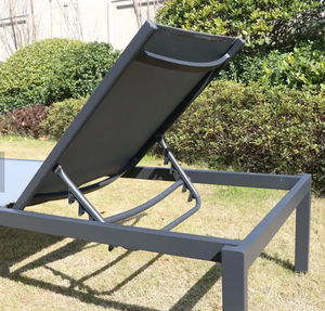 Silla de aluminio apilable <span class=keywords><strong>para</strong></span> exteriores, tumbona <span class=keywords><strong>para</strong></span> piscina, playa, Patio, muebles de jardín <span class=keywords><strong>para</strong></span> Hotel de lujo - Product Image 5