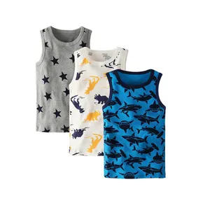 Groothandel/Odm/Oem Kids Kleding Katoenen Vest Peuter Shirt Mouwloos Tops Kinderen Up