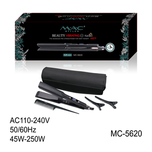 Lisseur à Cheveux Professionnel Vibrant à la Kératine, Plaques en Titane Électriques, Chauffage MCH, Température Réglable 480°F, 1,7 Pouce, Ionique - Product Image 6