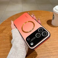 Coque de téléphone magnétique à gradient de haute qualité pour iPhone 17 Pro Max, Nouvelle Arrivée, Housse rigide antichoc élégante à protection intégrale