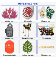 Flyances Fabricant Grossiste Personnalisé Anime Chat Noir Amusant Épingles de revers et badges en émail souple ou dur avec cartes de support
