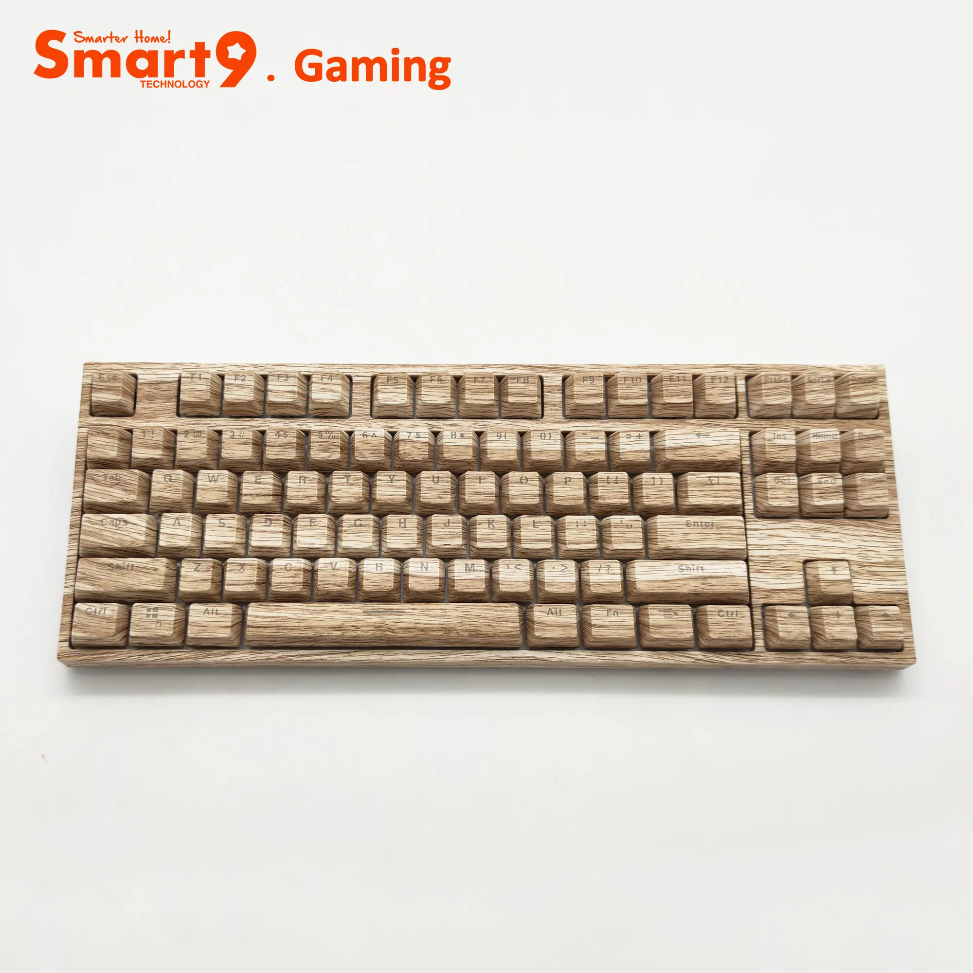 Smart9 M87K Holztyp Voll RGB Hintergrund beleuchtete 5Pin Hot Swap Gaming Mechanische Tastatur