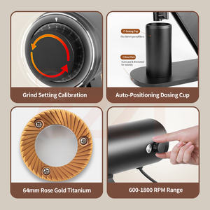 Moteur sans balais à fréquence variable, meule plate de 64 mm, moulin à café expresso, vitesse réglable de 600 à 1800 tr/min - Product Image 5