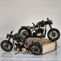 Cadeaux faits à la main, décoration intérieure, accessoires de style américain, œuvres d'art en métal, miniatures de motos Harley en métal moulé sous pression