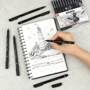 Mobee P-621A12 Cina all'ingrosso vari tipi di <span class=keywords><strong>pennini</strong></span> marcatore calligrafia impermeabile doppio fineliner pennarello <span class=keywords><strong>Set</strong></span> di pennarello - Product Image 6