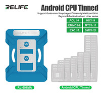 RELIFE-Ensemble de pochoirs en acier RL-044 58 pièces pour la plantation de puces AD Series, support pour divers outils de réparation de téléphones AD Series