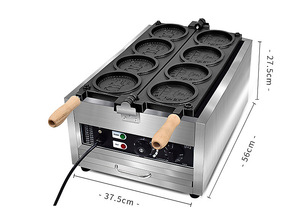 Máquina Comercial Eléctrica para Hacer Panqueques de Queso con Diseño de Moneda de <span class=keywords><strong>10</strong></span> Yenes en Venta - Product Image 6