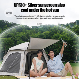 Portable Folding <b>Sunscreen</b> Hexagonal Outdoor Automatic Thickening Rain Park Tent Four-season One Bedroom Oxford Fabric - Product Image 6