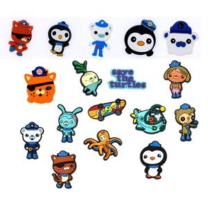 Nuevo diseño, venta directa de fábrica, accesorios para zapatos de dibujos animados de arcoíris, encantos para zapatos, venta al por mayor, zapatos de PVC a granel, Octonautas para sandalia - Product Image 1