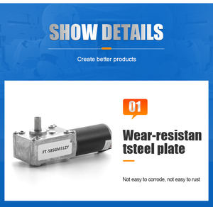 DC 12V24V 100Kg מומנט גבוה מפחית תולעת גיר מנוע - Product Image 3