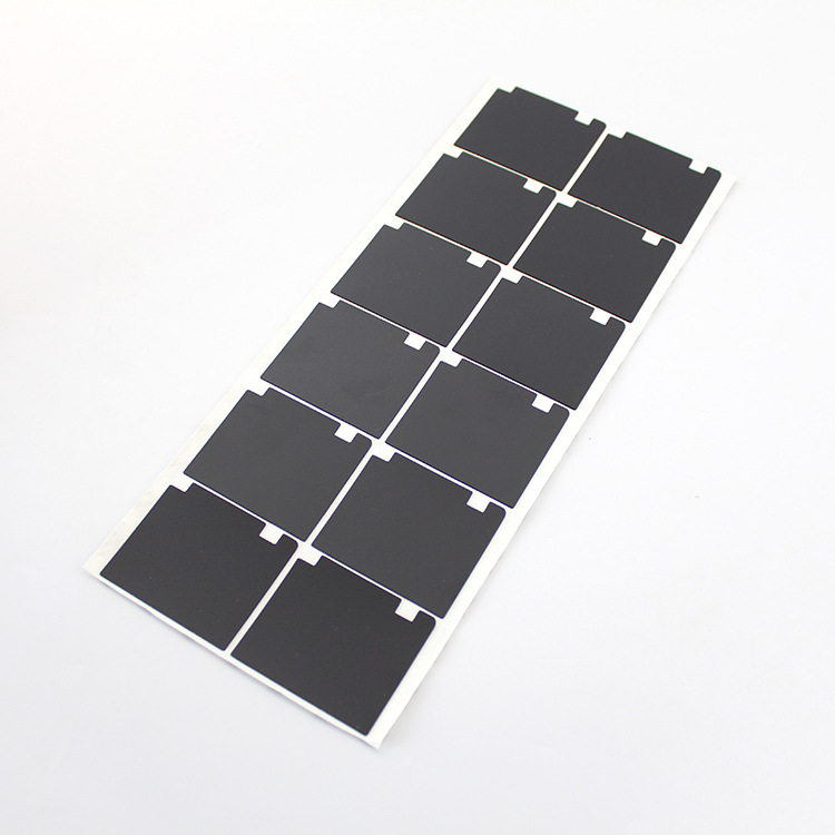 Manufacturer Wholesale Self Adhesive Single Sided PC Insulating Sheet Black Square Flame Retardant Adhesive Paper Film