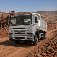 Полностью восстановленный самосвал Howo A7 6x4 371 л.с. с задней разгрузкой, надежная гидравлическая система для дорожного строительства, экспорт