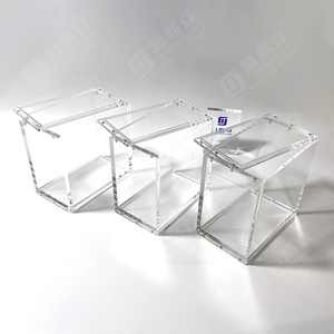 Manufacturer Design Custom Transparent Stackable Clear Display <b>Box</b> <b>Strong</b> Magnetic Acrylic Protector ETB Case - Product Image 4