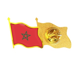 Insignias <span class=keywords><strong>de</strong></span> patrón cultural marroquí personalizadas, alfileres <span class=keywords><strong>de</strong></span> solapa <span class=keywords><strong>de</strong></span> esmalte suave, mapa <span class=keywords><strong>de</strong></span> país estrella, icono tradicional para regalos <span class=keywords><strong>de</strong></span> turismo del Día Nacional - Product Image 2