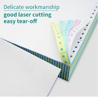 Papel de computadora sin carbón continuo Formulario NCR Papel de factura de Oficina de Impresión 9,5*11 "Hoja completa 9,5*11" Papel de computadora NCR