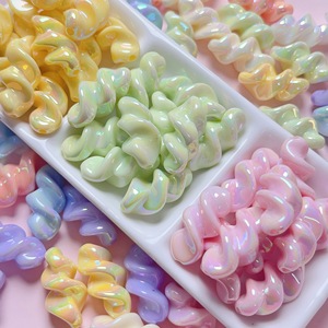 UV-Farbe Leuchtender Acryl faden Twisted Spiral <span class=keywords><strong>Beads</strong></span> - Product Image 2