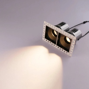 Led <b>Spotlight</b> Anti Glare Recessed Round Square Ceiling Led <b>Spotlight</b> Rotated Led for Indoor Office Commercial Home Living Room - Product Image 5