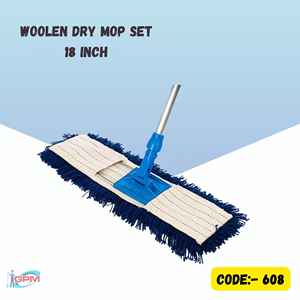 Ensemble de serpillères en microfibre de laine à fibres fortes pour la rétention de la poussière, idéal pour le nettoyage des sols domestiques, de bureaux et commerciaux - Product Image 6