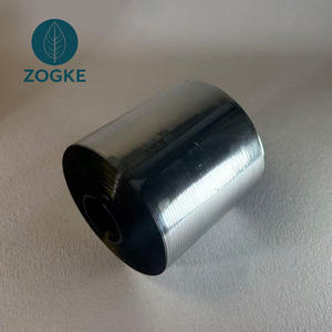 เทปพันพัสดุแบบม้วน 10000 เมตร ชนิด BOPP ด้านเดียว กันน้ำ ทนทาน ไม่ยับ ไม่เป็นรอย ฉีกง่าย มีเส้นสีเงิน - Product Image 1