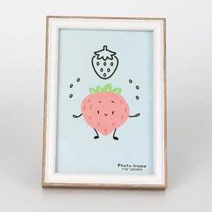 Tùy chỉnh dễ thương vui A4 khung ảnh kỹ thuật số bằng gỗ hình chữ nhật khung gỗ với bề mặt sơn để sử dụng nhà & trang trí nội thất - Product Image 1