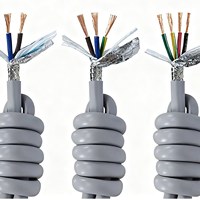 Hochflexibles TRVV TRVVP 450V Mehradriges Verzinntes Kupfer Geflochtenes PVC-Mantel Roboter-Servo-Stromkabel für Industrieautomation