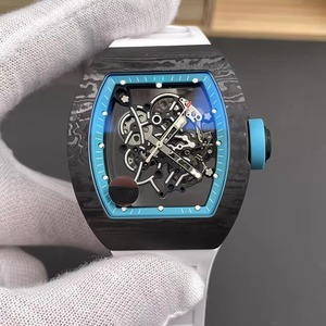 Montre mécanique automatique pour homme en fibre de carbone bleue de luxe, étanche et lumineuse, nouvelle collection 2026, best-seller - Product Image 3