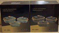 Nouveau design, chauffe-plats exquis, ensemble de 3 pièces (4L, 5L, 6L), récipients isothermes haut de gamme en acier inoxydable pour banquets