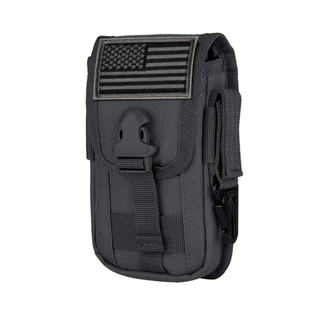 Tactical CellPhone Holster Pouch Smartphone Pouch Cellphone Case Gadget Bag Molle Attachment Belt Holder Waist Bag Tactical Gear