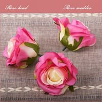 Wettbewerbsfähige Künstliche Seidenrosenköpfe D8cm für Hochzeitsbogen Blumenwand-Hintergrund Heim Hotel Muttertag & Weihnachten Tischdekoration