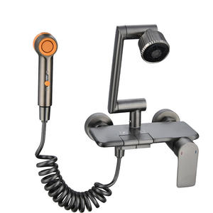 ก๊อกน้ำร้อนน้ำเย็นติดผนังแบบก้านเดียว หมุนได้ 360 องศา แกนวาล์วเซรามิก ใช้ในครัว ซักรีด ระเบียง - Product Image 4