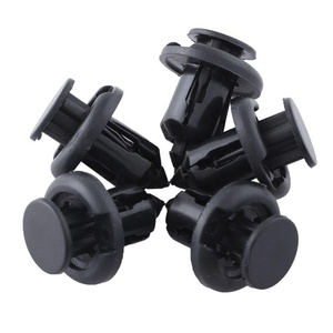 Zwart <span class=keywords><strong>Plastic</strong></span> Klinknagels Klemmetjes Auto Spatbord Past Auto Clips Sluiting Voor Honda AUDI Fastener