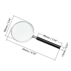 Anziani bambini lettura portatile lente grande 75mm lente d'ingrandimento 4X - Product Image 6