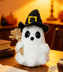 Novedad transfronteriza: Juguetes de peluche de calabaza, fantasma y bruja de Halloween, material de poliéster, 11-30 cm, adornos colgantes - Product Image 6