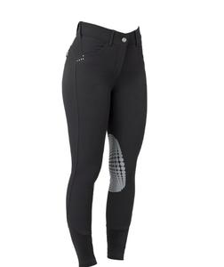 Pantalones elásticos de 4 vías para montar a caballo, mallas con asiento completo de silicona, para mujer - Product Image 1