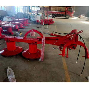 Segadora de doble disco para tractor, cosechadora agrícola de césped, transmisión por engranajes rojos, alta productividad - Product Image 3