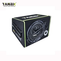 TANBX Subwoofer de 10 pouces avec haut-parleur de graves et tweeter, caisson de basses actif pour voiture TB-1310S