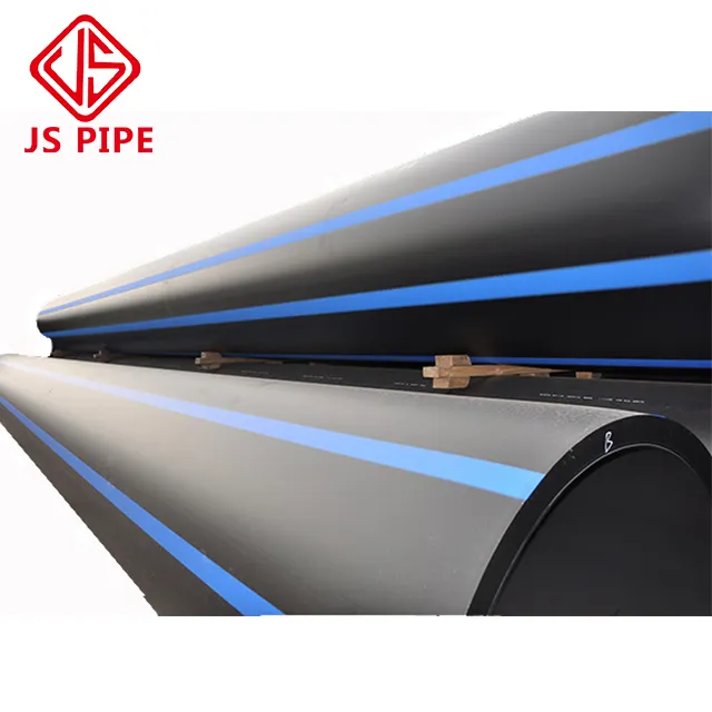 Js nhà máy HDPE ống nước đen ống DN 50mm 63mm 75mm 90 mm trong kho OEM ODM bán buôn cung cấp