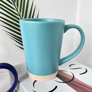 High Quality V-Shaped Stoneware <b>Ceramic</b> <b>Mug</b> Colorful Big Capacity Cartoon Dishwasher Microwave Safe BSCI Certified Customizable - Product Image 2