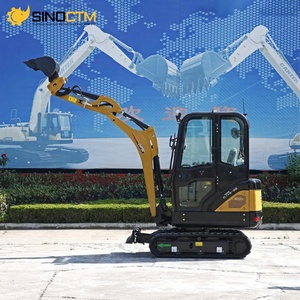 Mini-excavatrice compacte C-T18-9B de 1800 kg sur chenilles en caoutchouc, dotée d'un moteur et d'un PLC, idéale pour l'aménagement paysager de jardin et les travaux intérieurs. - Product Image 6